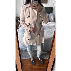 Beige trench coat